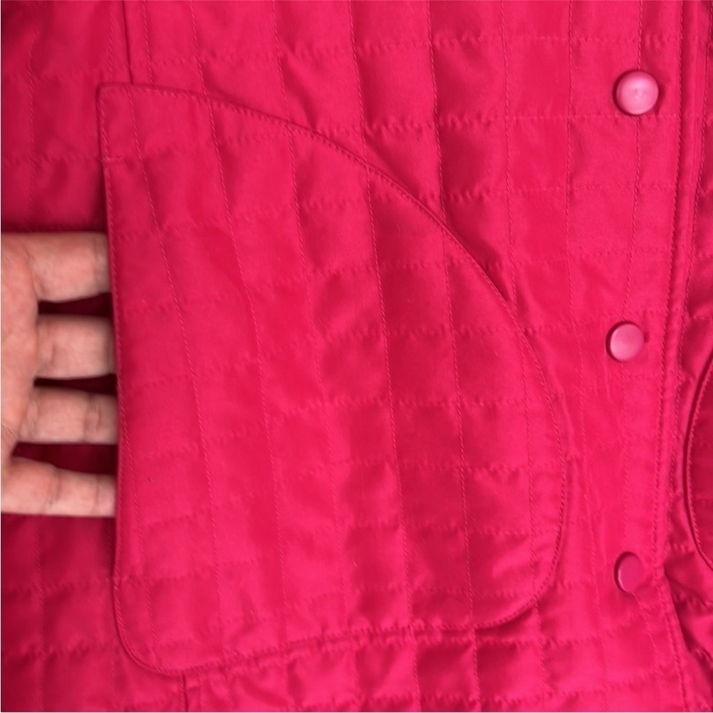 Lilly Pulitzer Vintage White Label Hot Pink Quilted Jacket - Picture 5 of 10